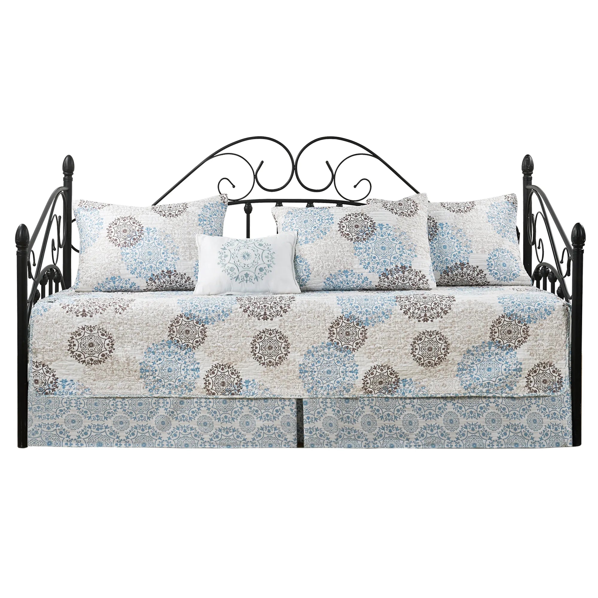 6 Piece Marina Medallion Daybed Bedspread Cover Set (75" x 39")