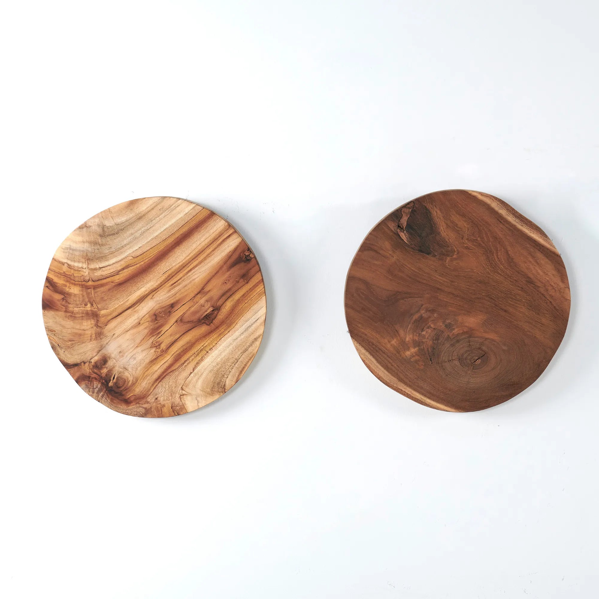 Teak Round Wood Slab-15.7" x 15.7"