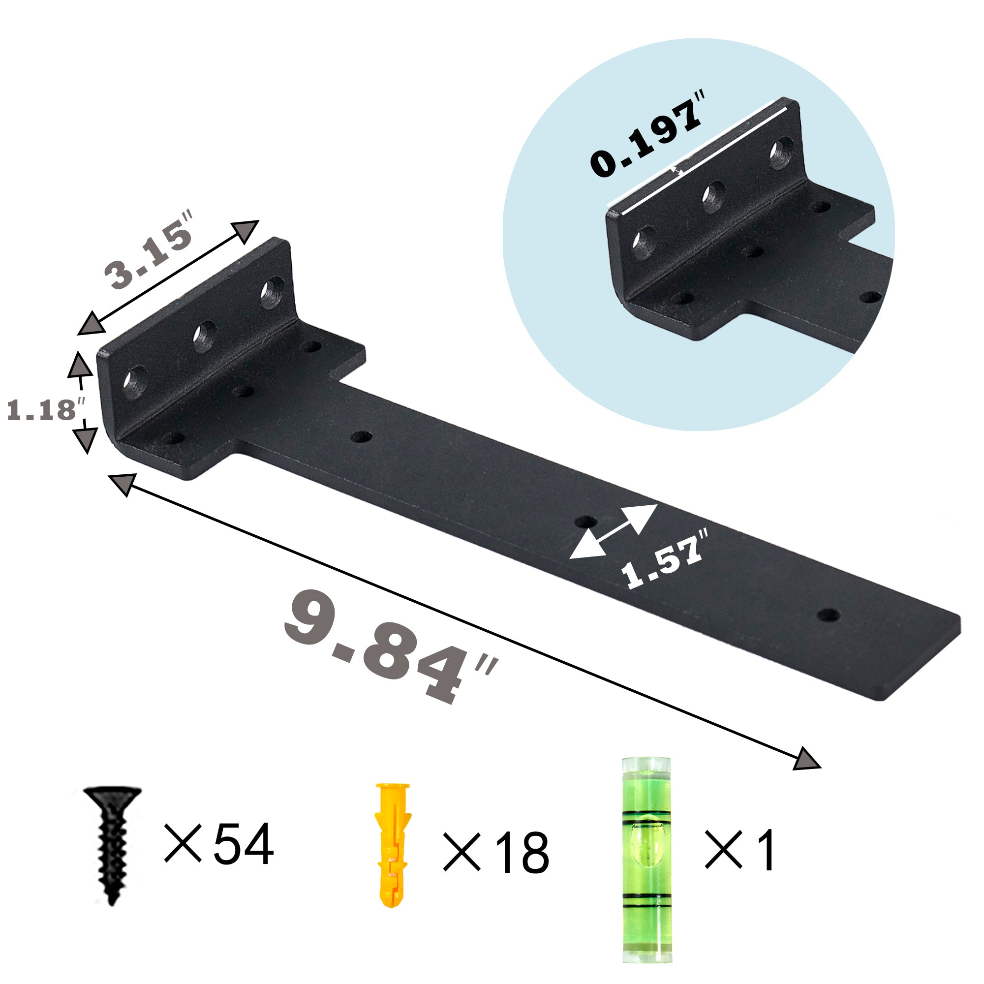 Shelf Brackets Set (10")
