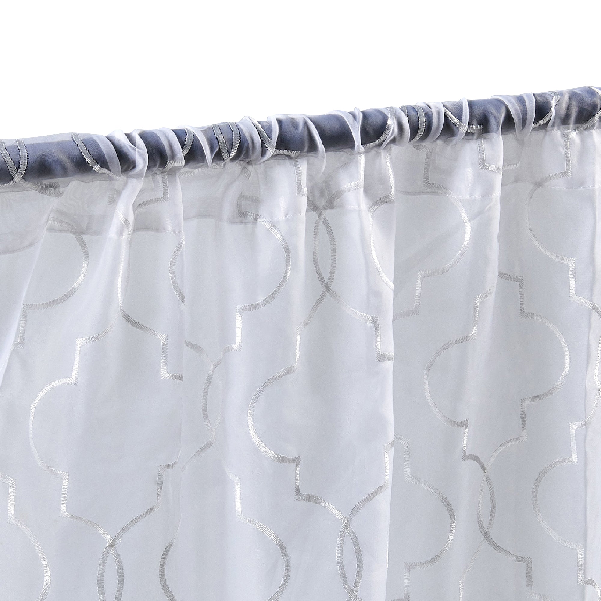 Ogee Kitchen Sheer Curtain - Set of 3 (56"x20"&28"x36")
