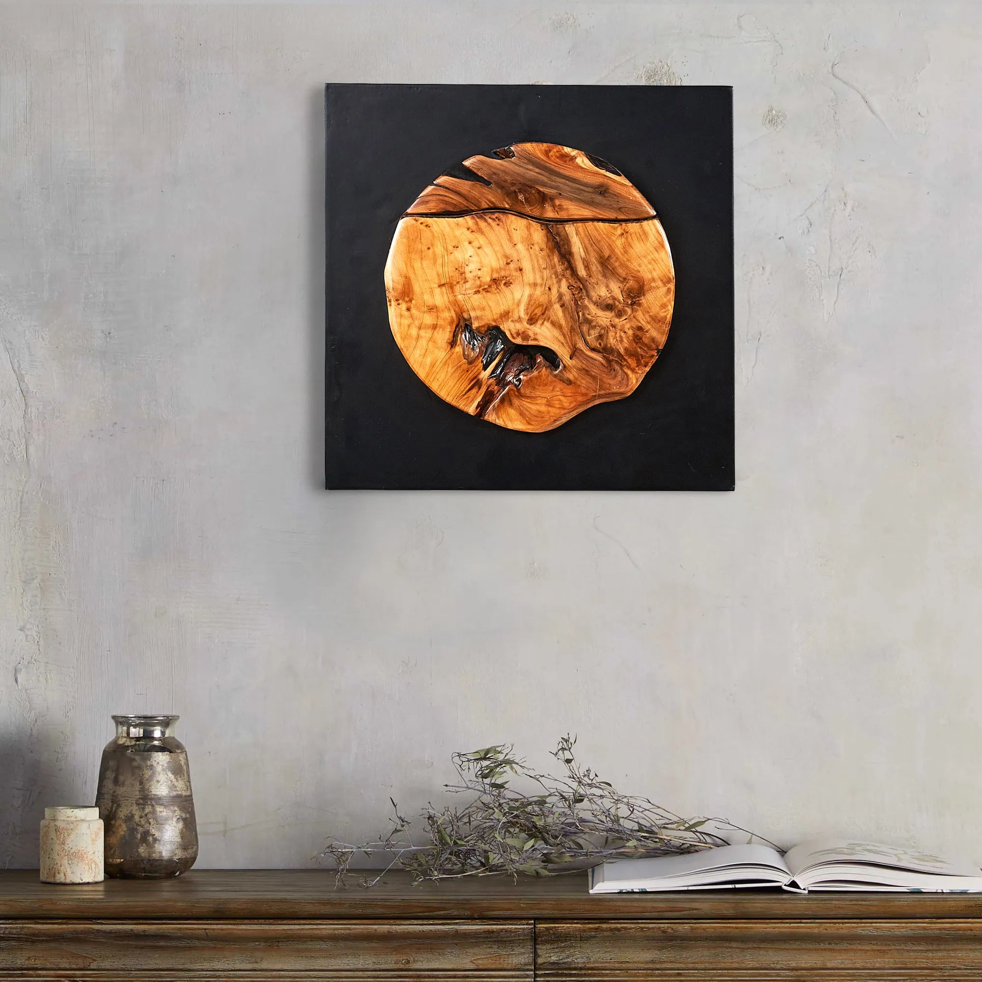 Cedar Roots Wall Art (17" x 17" x 2.4")