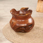 Teak Wood Cowak Vase Gentong - 11.8" x 11.8" x 9.8"