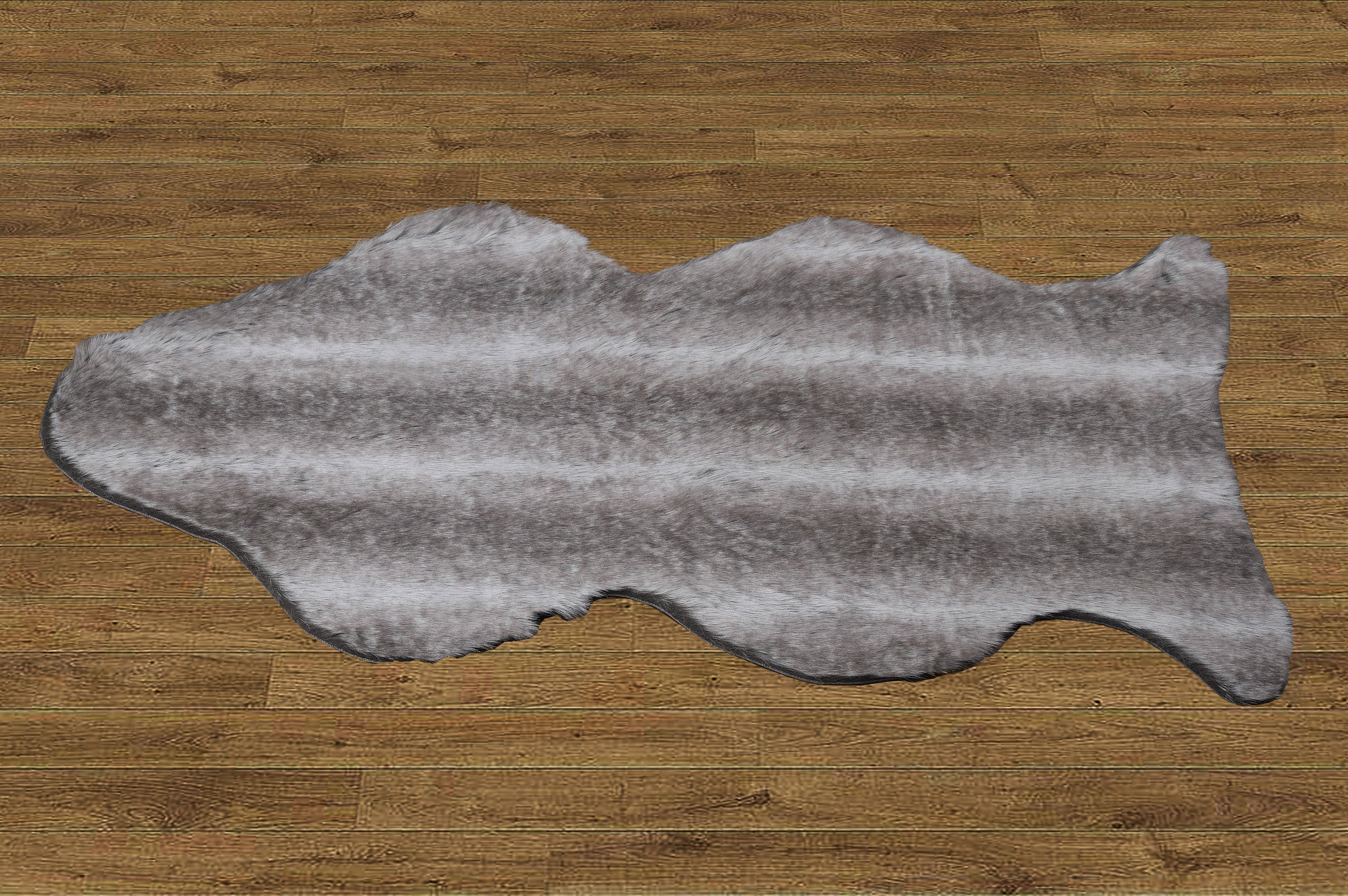 Faux Fur Rug with Slip Stopping Pad