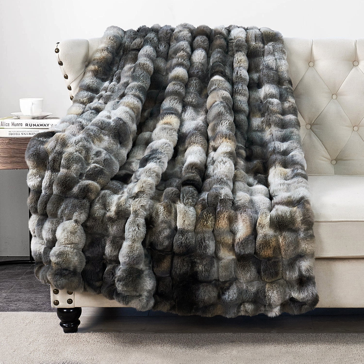 Tie-Dyeing Heavy Faux Fur Throw Blanket (50"x60")