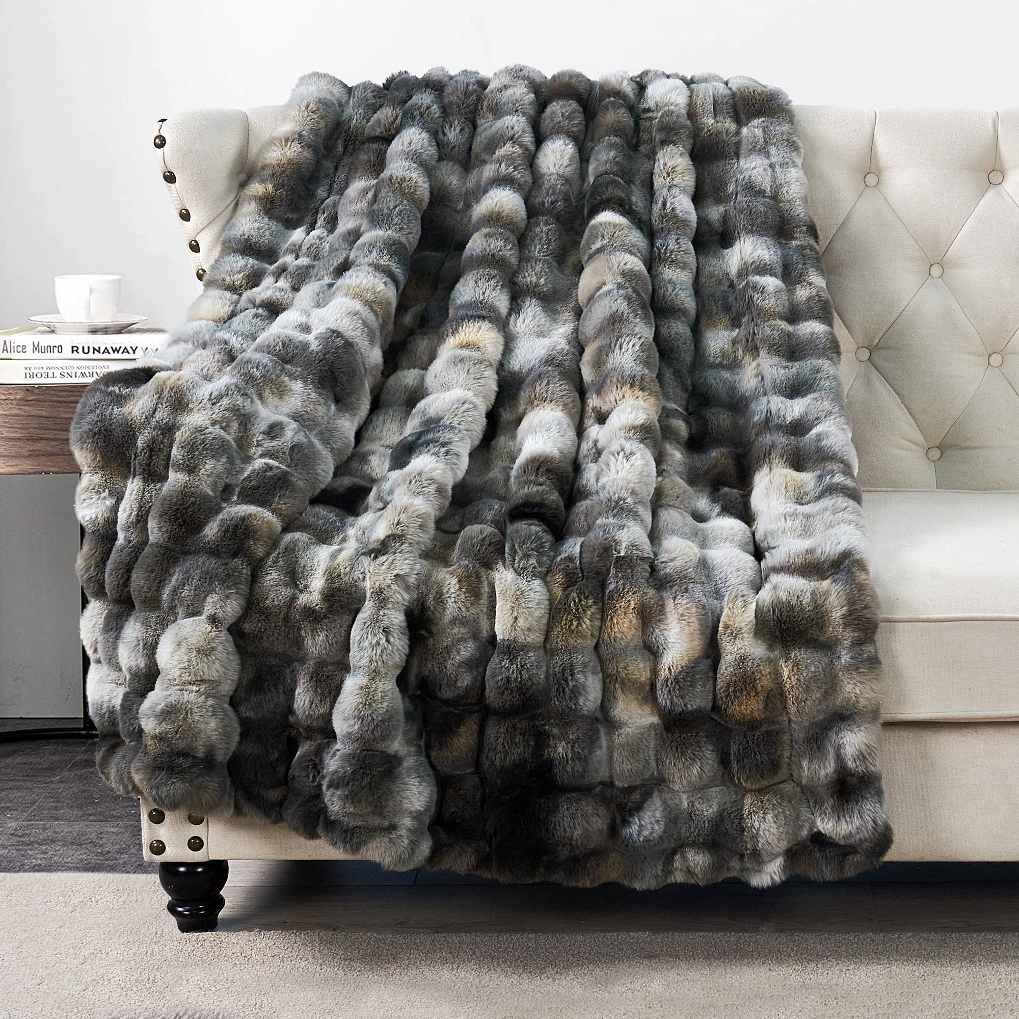 Tie-Dyeing Heavy Faux Fur Throw Blanket (50"x60")