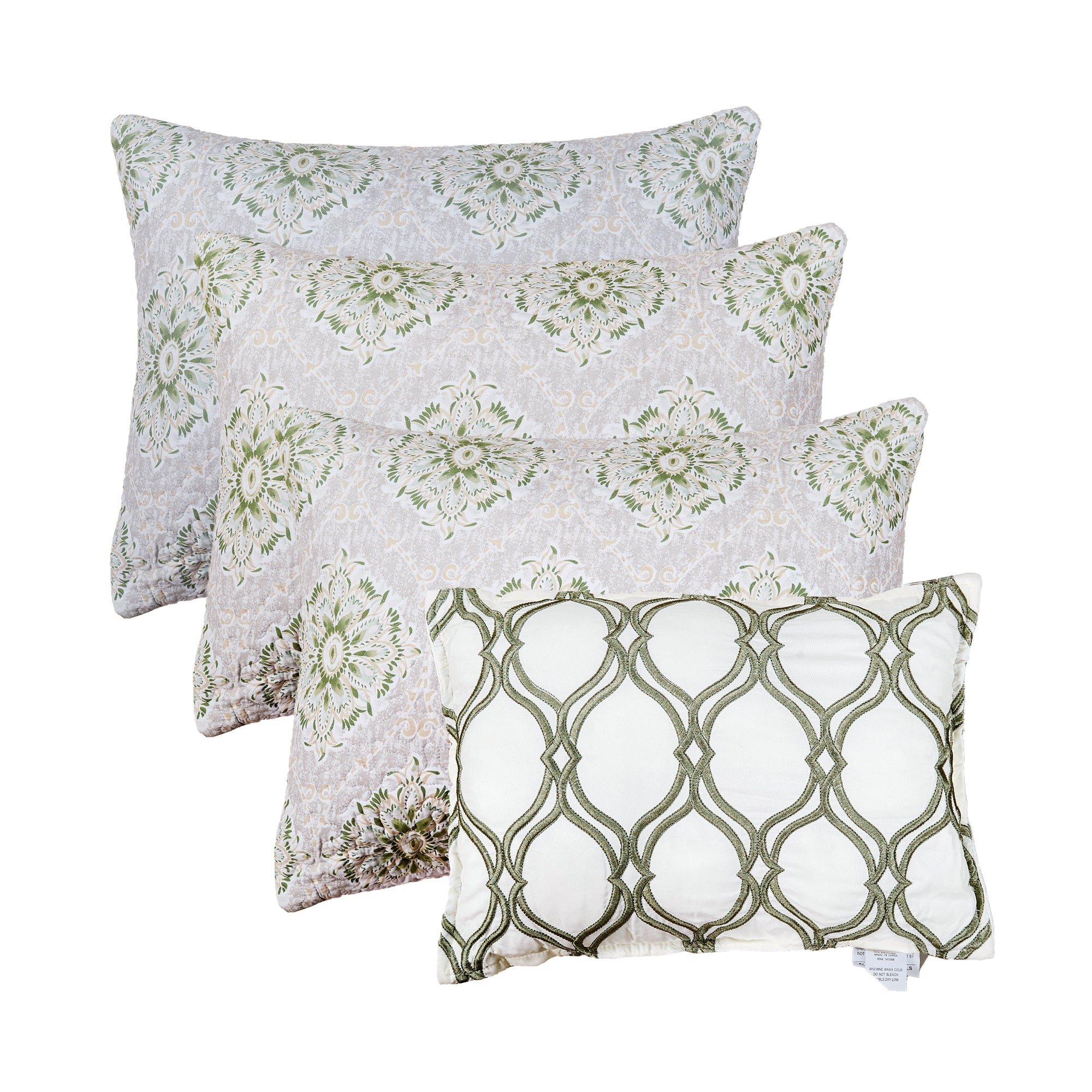6 Piece Bloom Medallion Damask Daybed Bedspread Cover Set (75" x 39")
