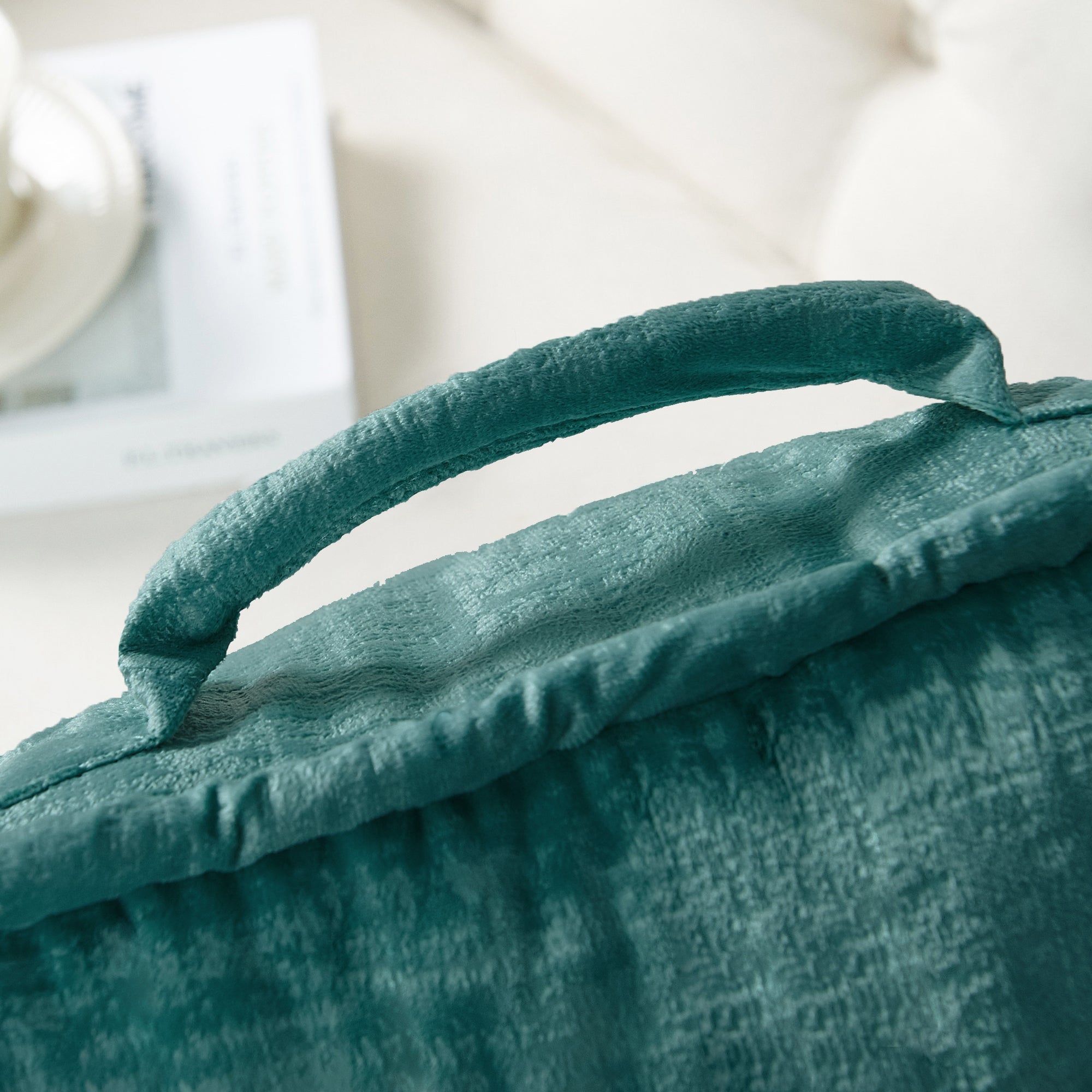 Textured Velvet Bedrest Pillow (20"x18"x17")