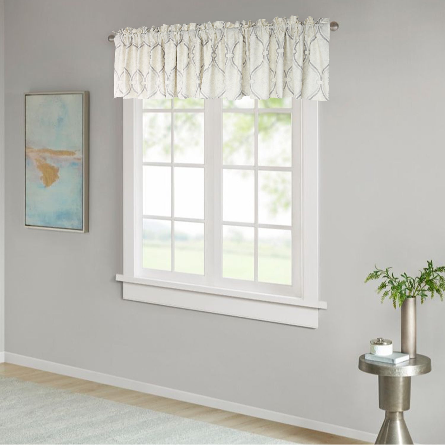 Marisol Printed Microfiber Valance - Set of 2 (60"x18")