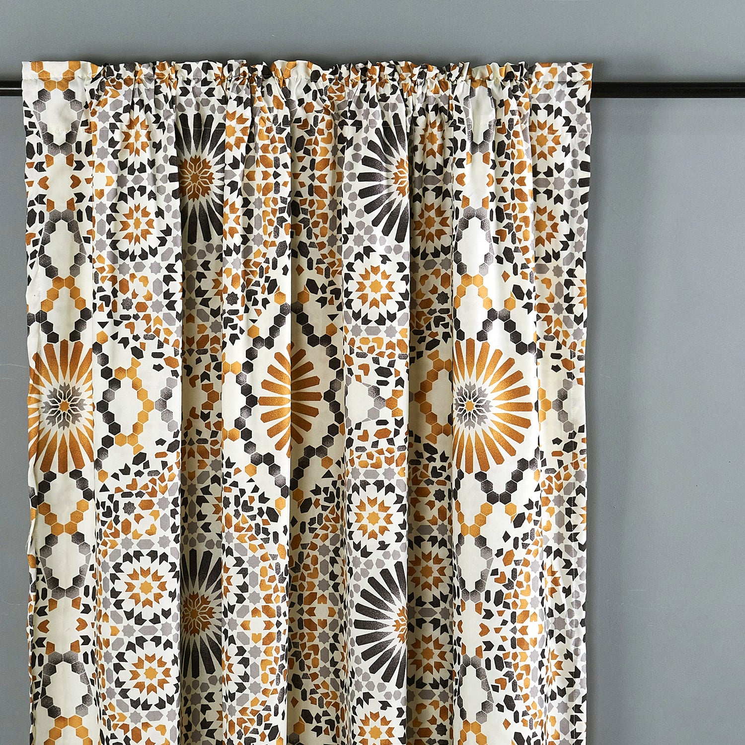 Tradewinds Printed Microfiber Curtain - Set of 2 (60"x84")