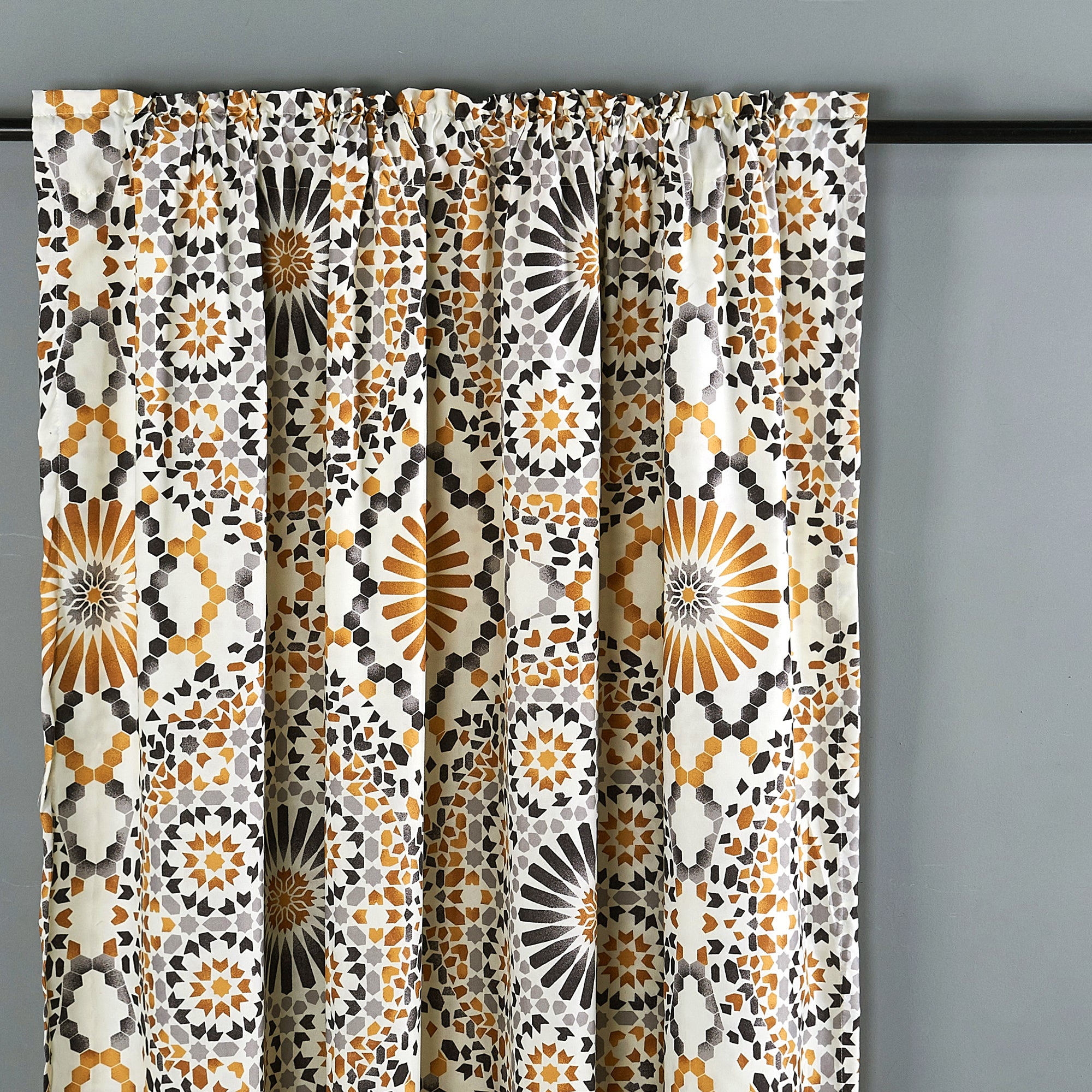 Tradewinds Printed Microfiber Curtain - Set of 2 (60"x84")