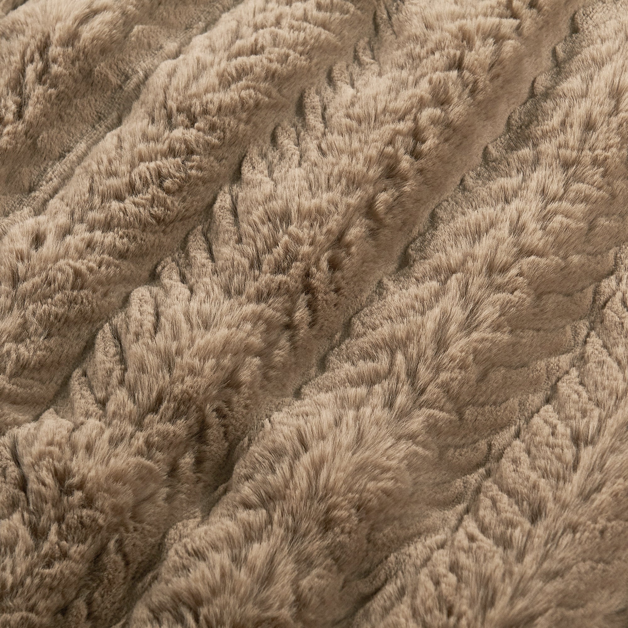 Tread Pattern Rabbit Faux Fur Throw Blanket (50"x60")