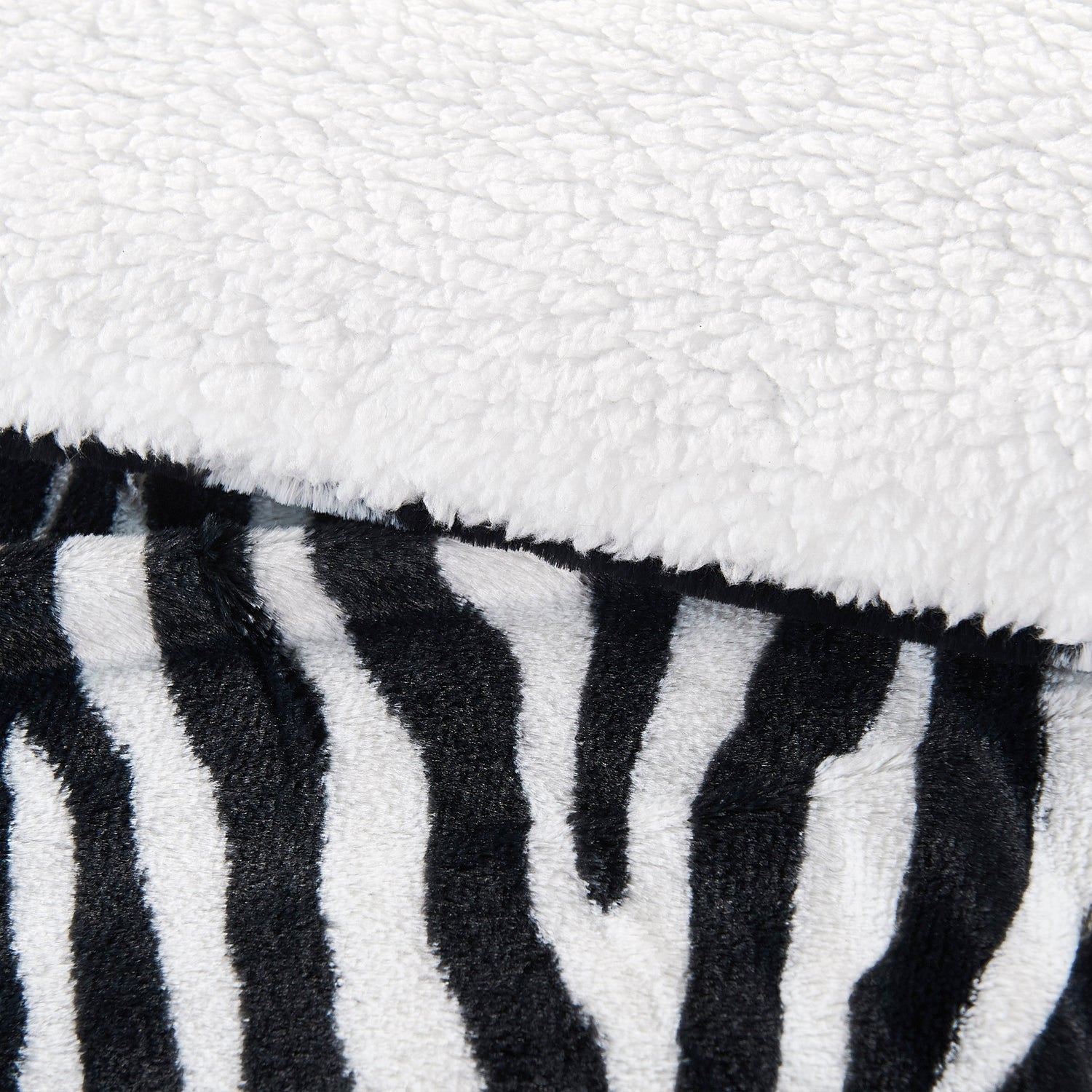 Animal Nature Faux Fur with Sherpa Back Blanket (86"x92")
