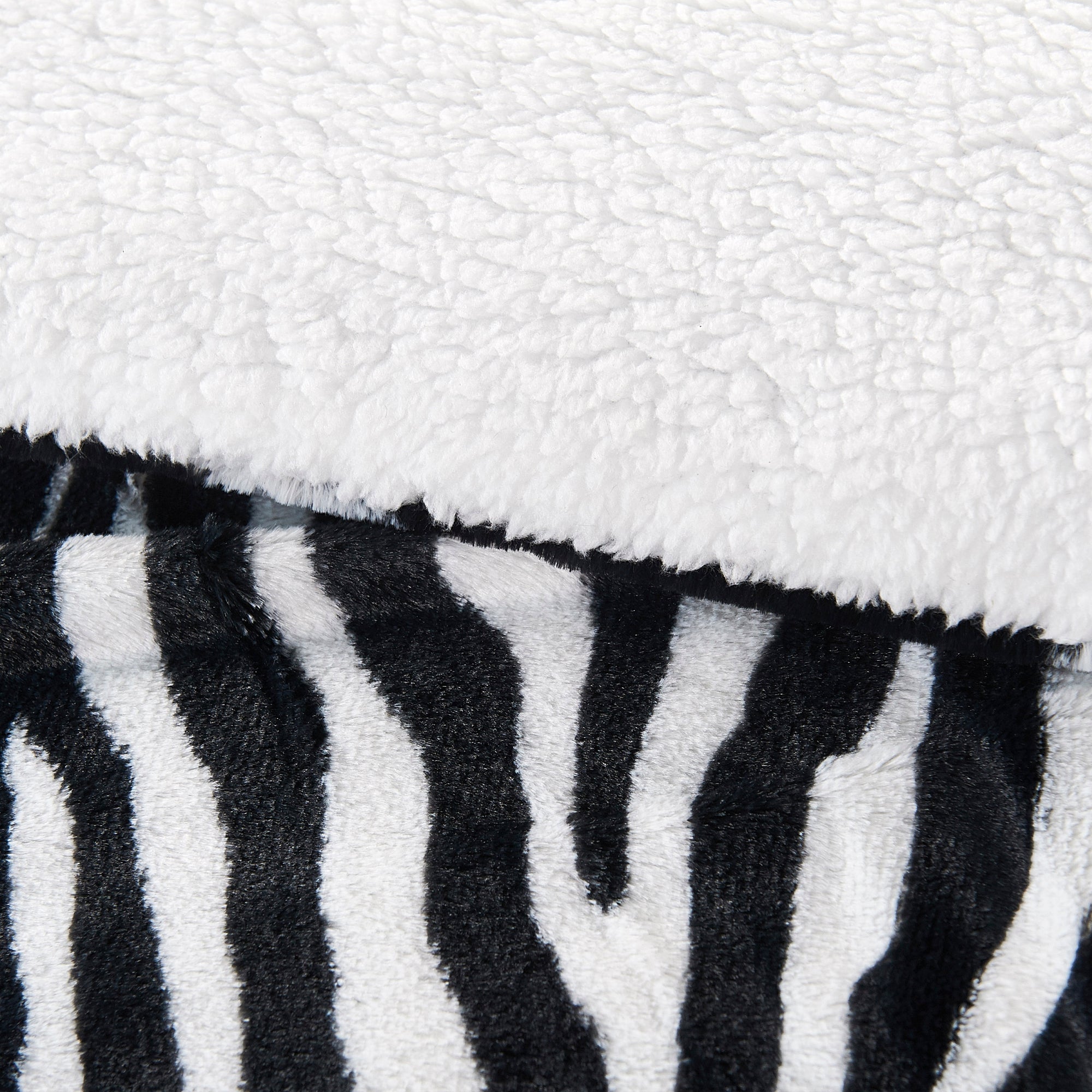 Animal Nature Faux Fur with Sherpa Back Blanket (86"x92")