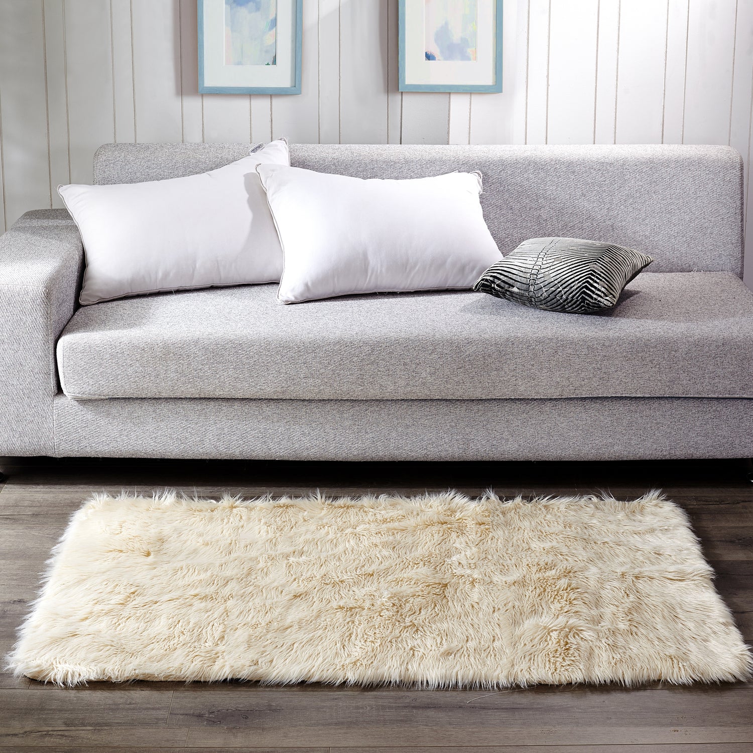Shaggy Faux Fur Rug (3"x6")