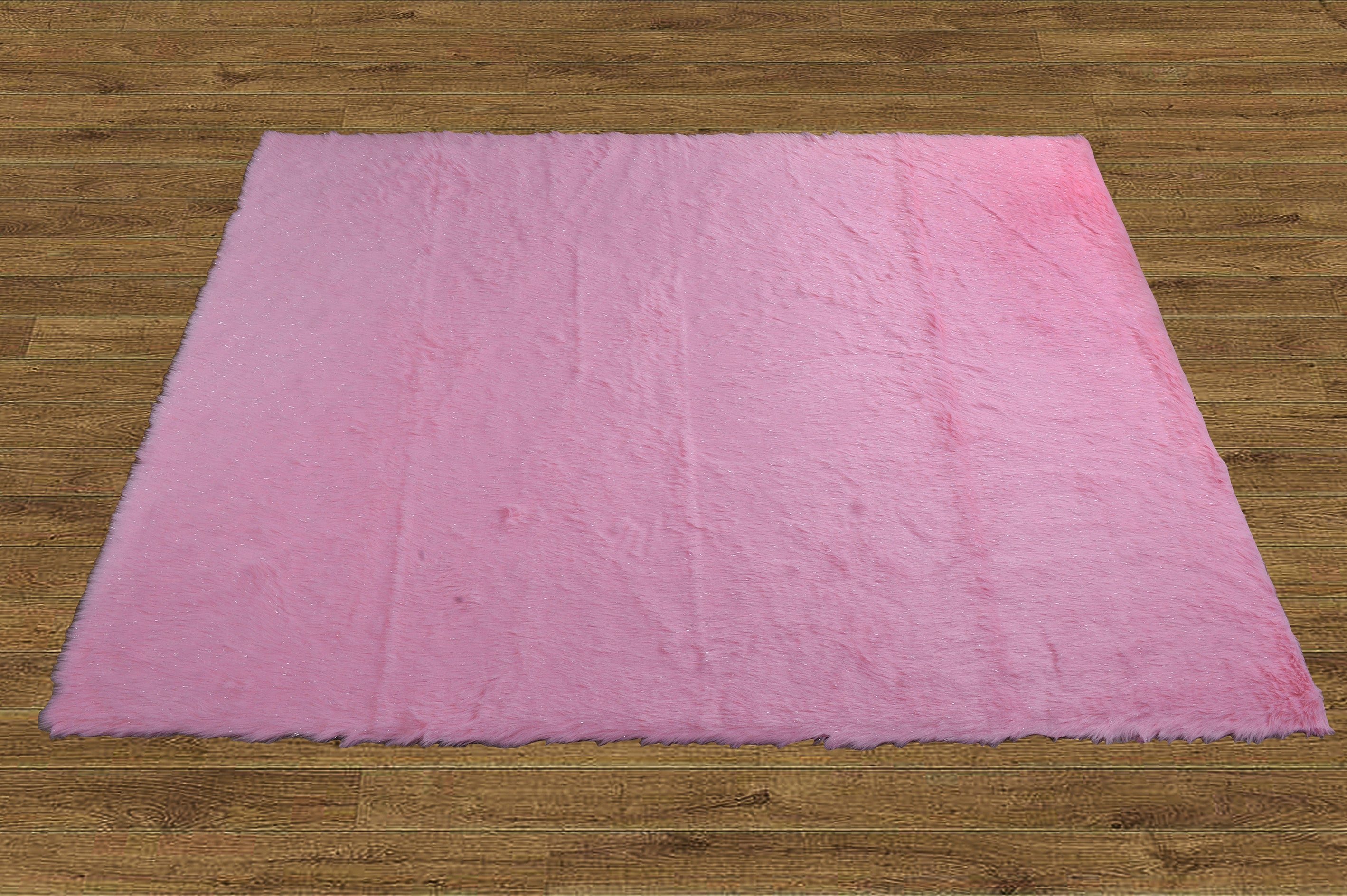 Faux Fur Rug with Slip Stopping Pad