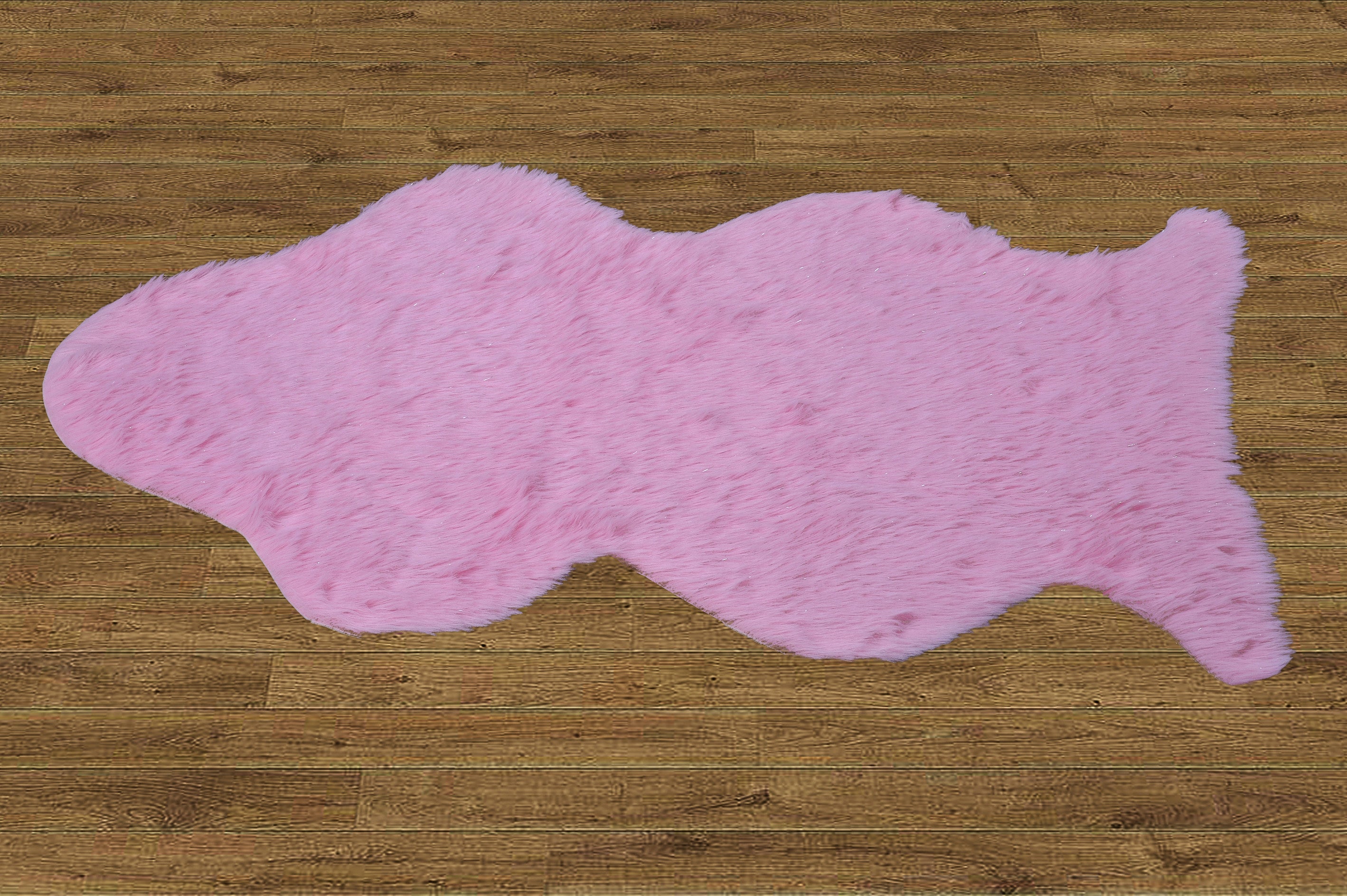 Faux Fur Rug with Slip Stopping Pad