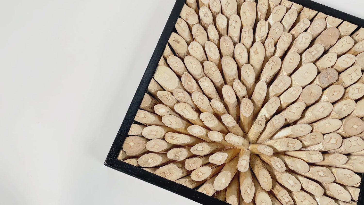 Focus Square Teak Wall Art (17" x 17" x 1.6")
