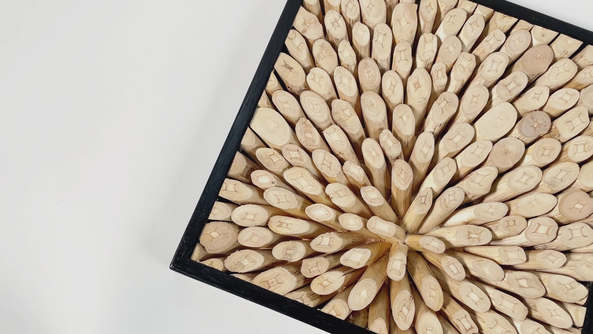 Focus Square Teak Wall Art (17" x 17" x 1.6")