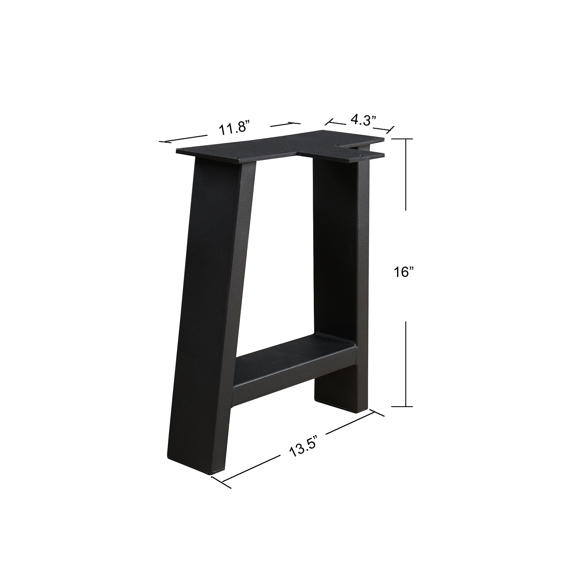 Pai Type Heavy Duty Black Table Leg (16")