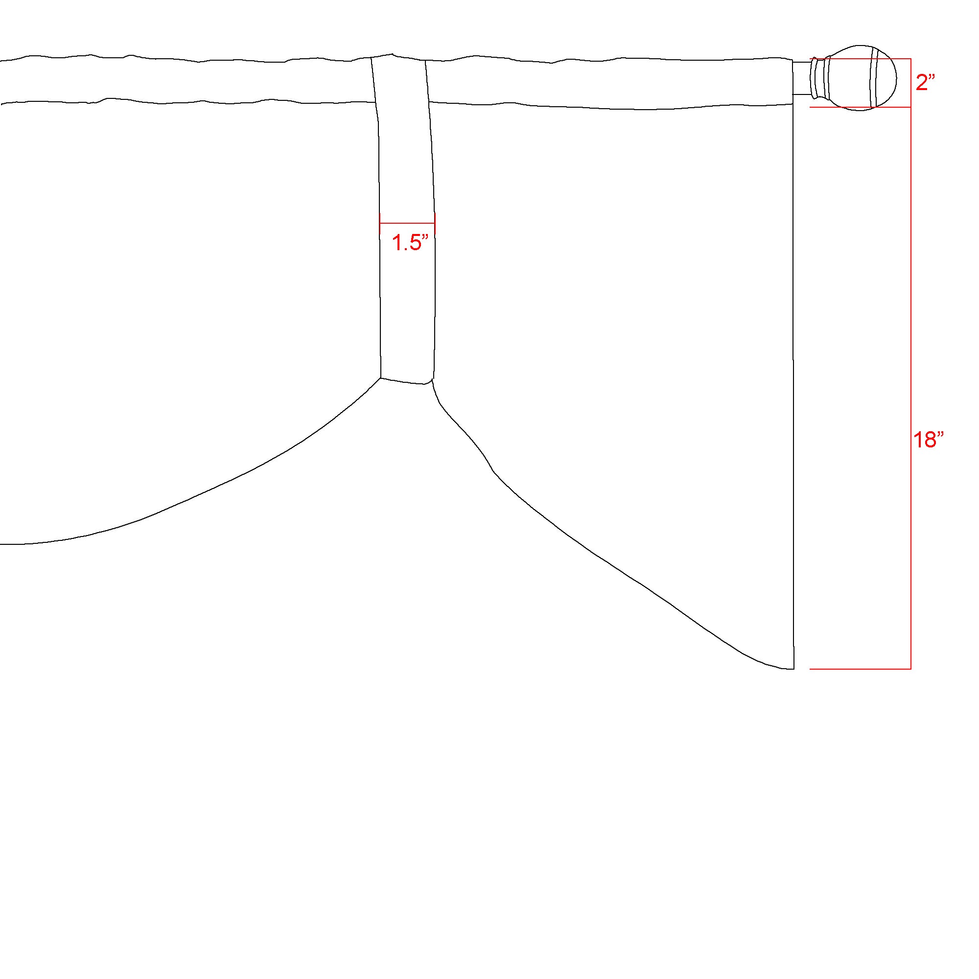 Ogee Kitchen Sheer Curtain - Set of 3 (56"x20"&28"x36")
