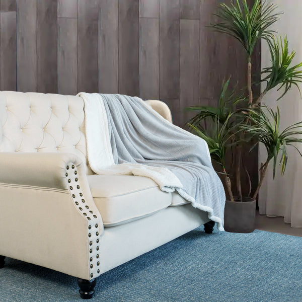 Tangier Throw Blanket - Silver Grey (50"x70")