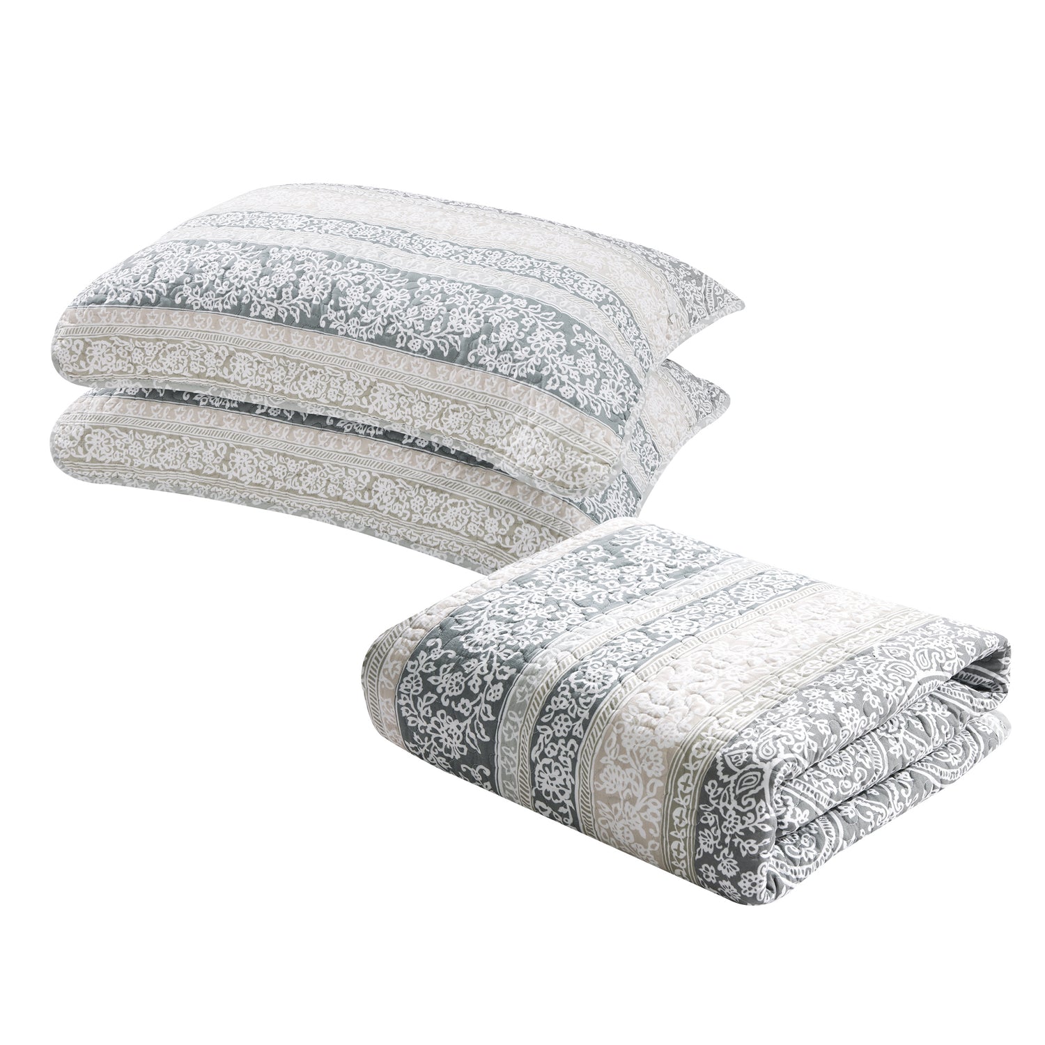 6 Piece Marchesa Printed Microfiber Quilts Set