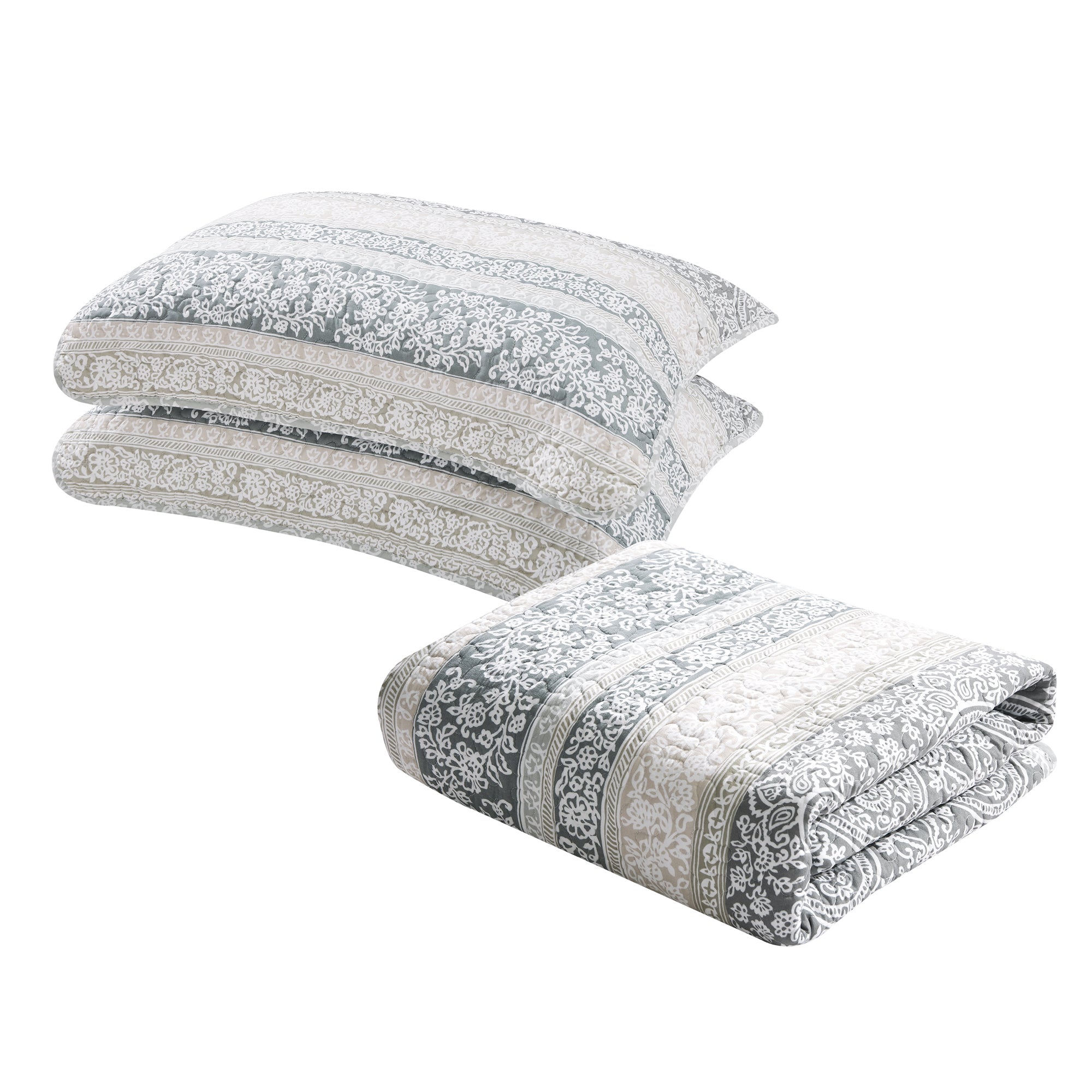 6 Piece Marchesa Printed Microfiber Quilts Set
