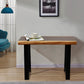 Natural Wood Live Edge End Table-31&