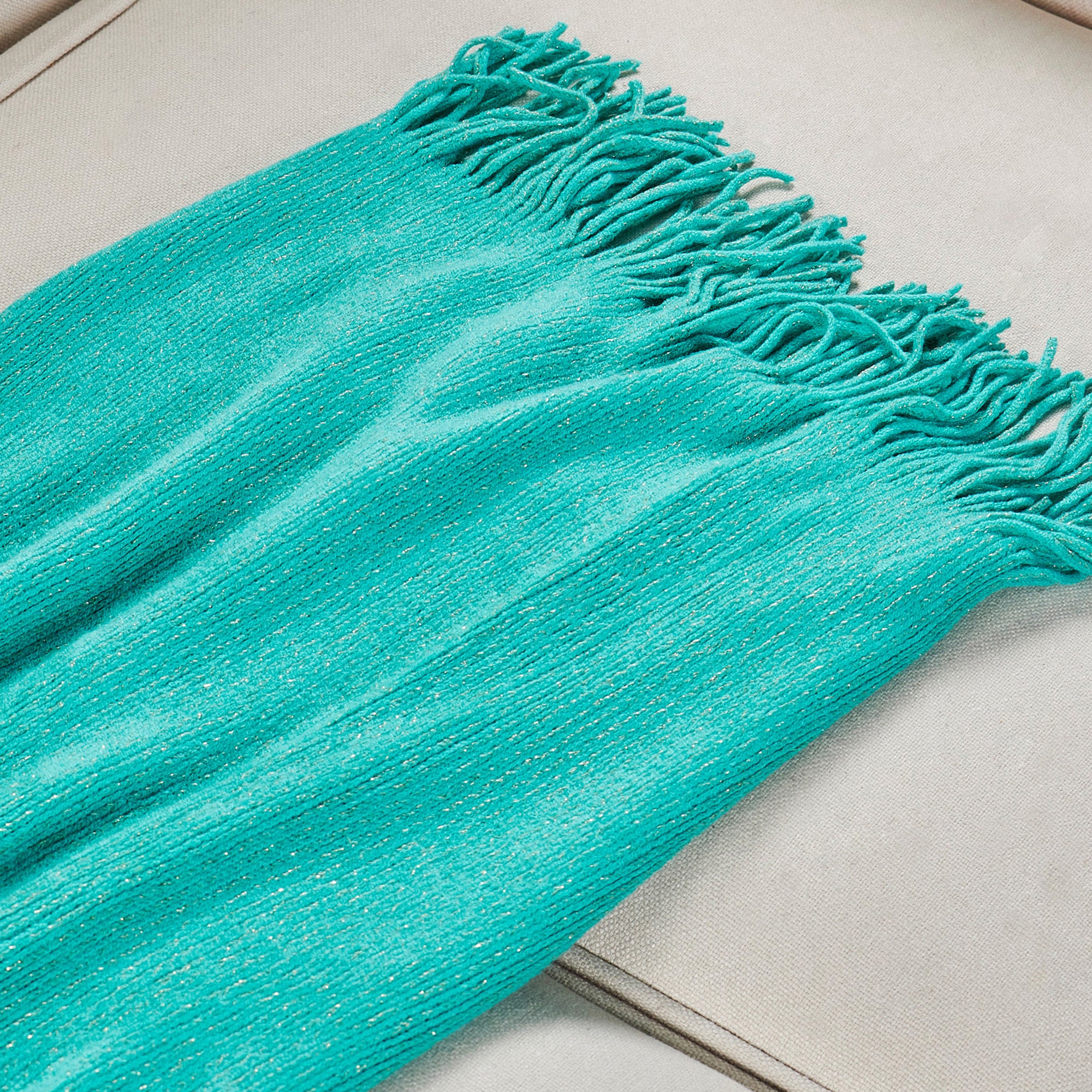 Knitted Glitter Throw Blanket (50"x60")