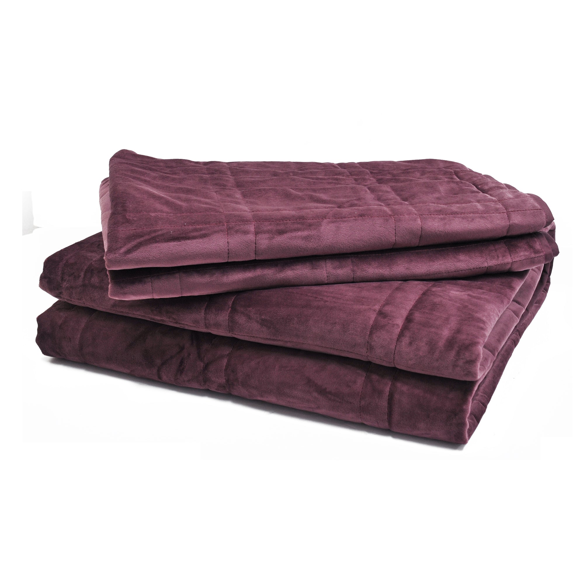 3 Piece Box Quilted Micromink Bedspread Set (King 102"x90“)