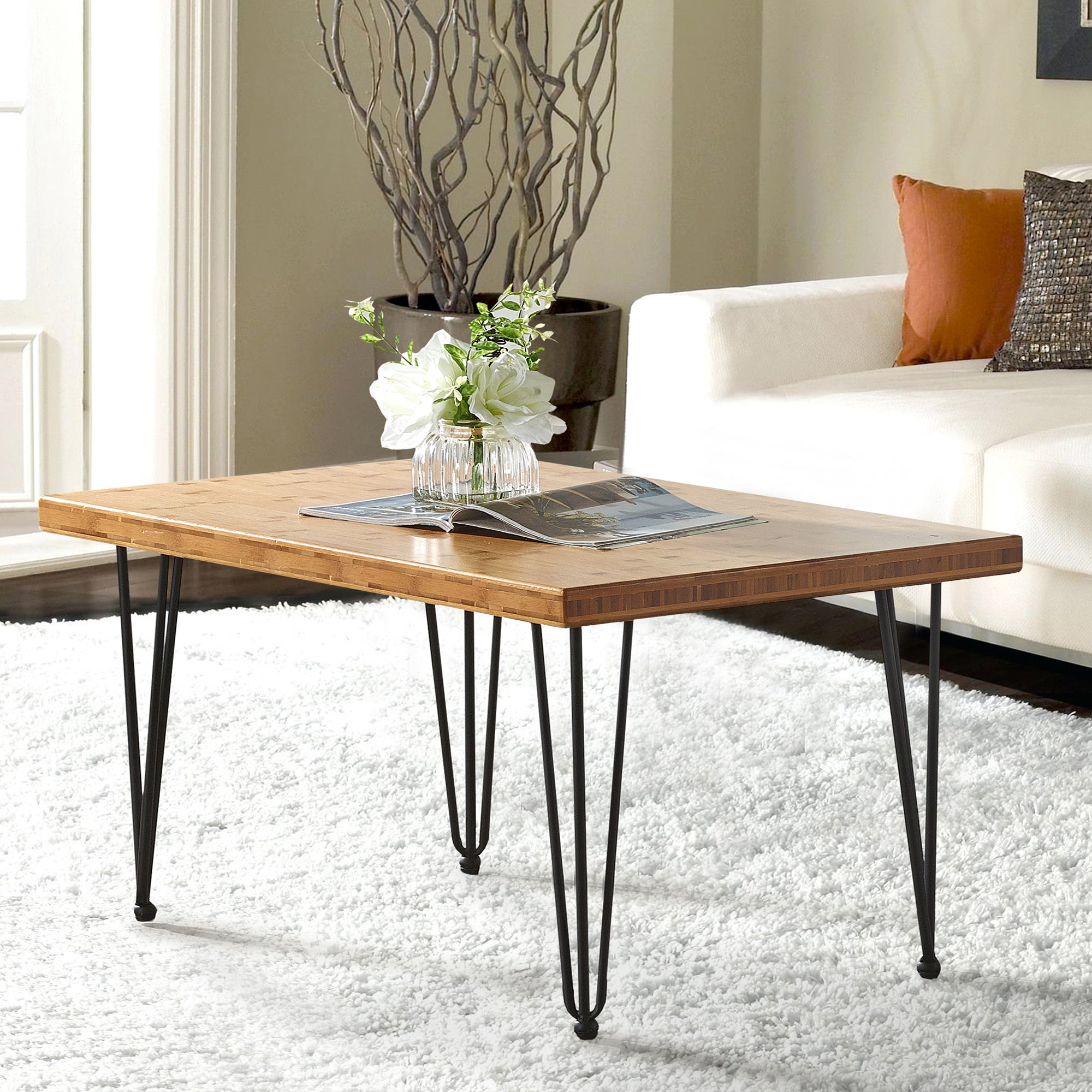 Living Bamboo Coffee Table (36" x 24" x 20.8")