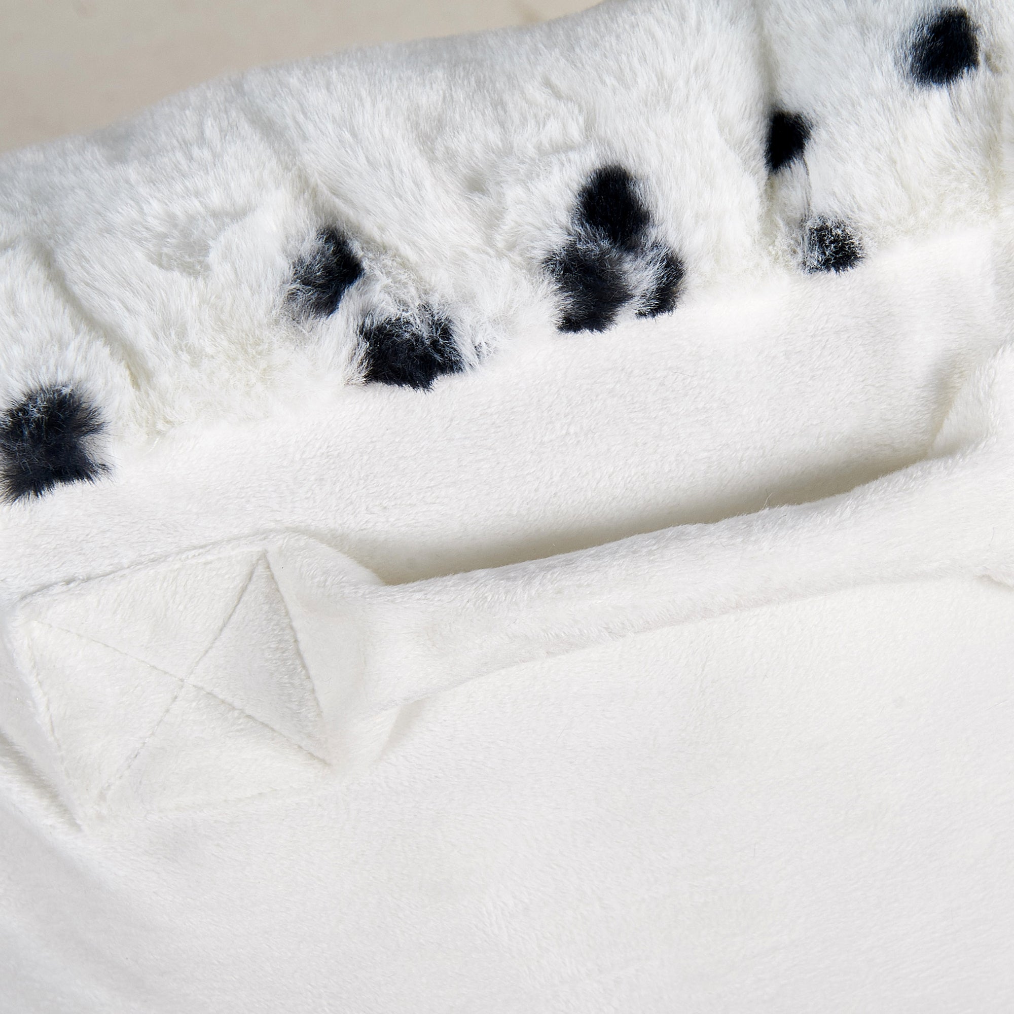 Cows Flowers Faux Fur Bedrest Pillow Cover (28"x30"x17")