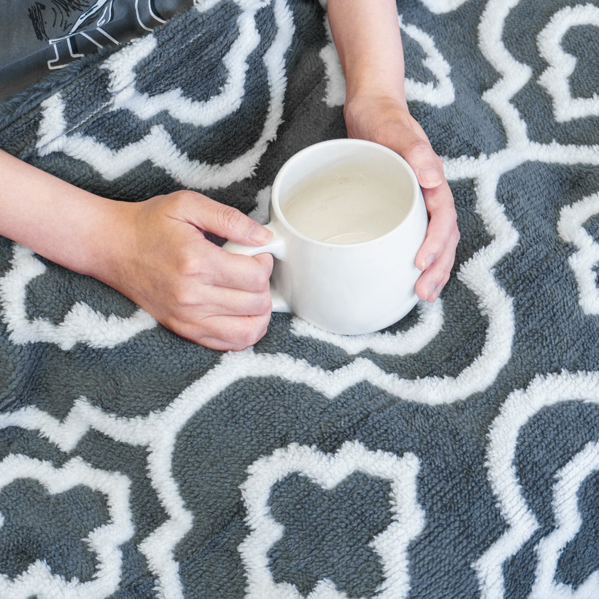 Jacquard Sherpa Throw Blanket (50"x60")