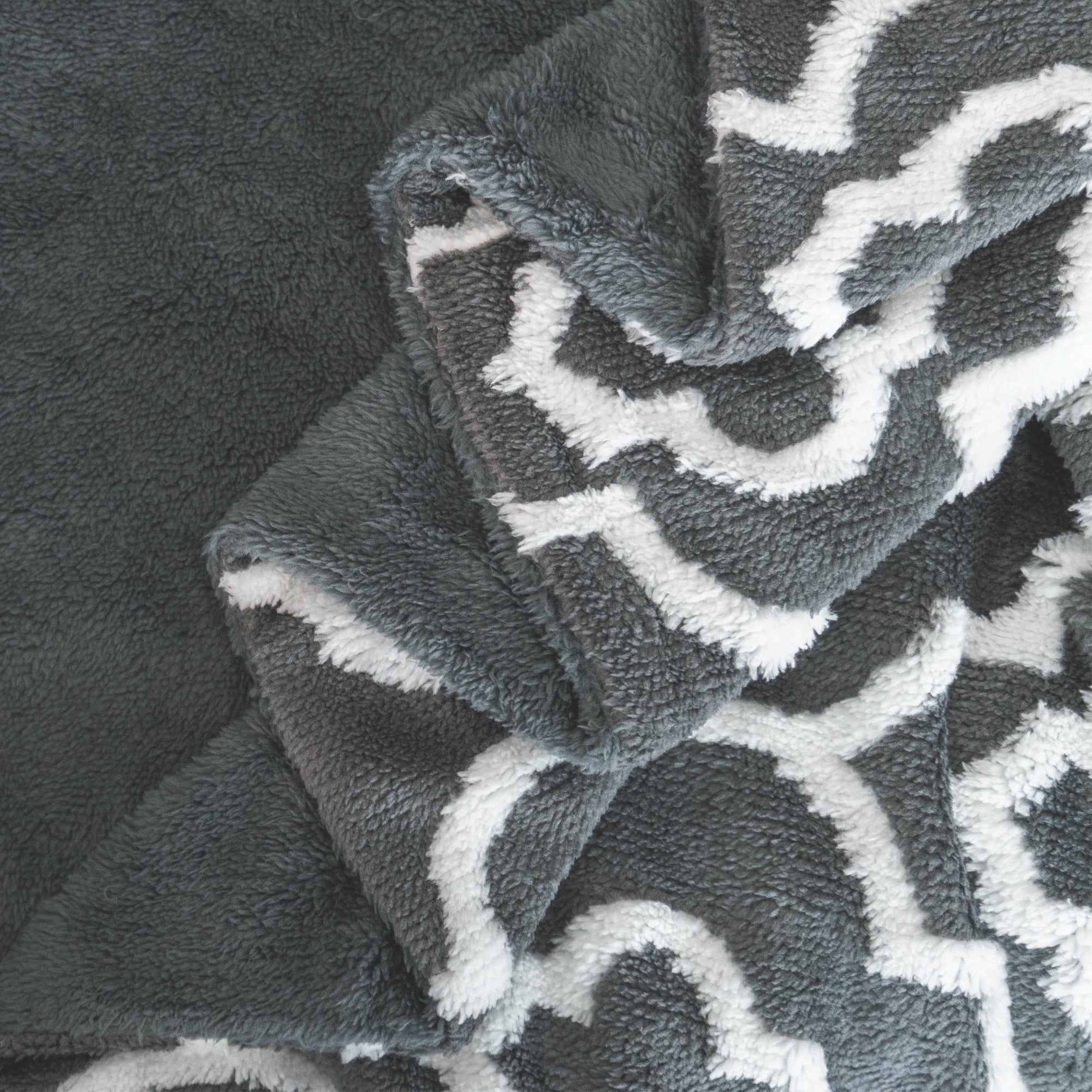 Jacquard Sherpa Throw Blanket (50"x60")