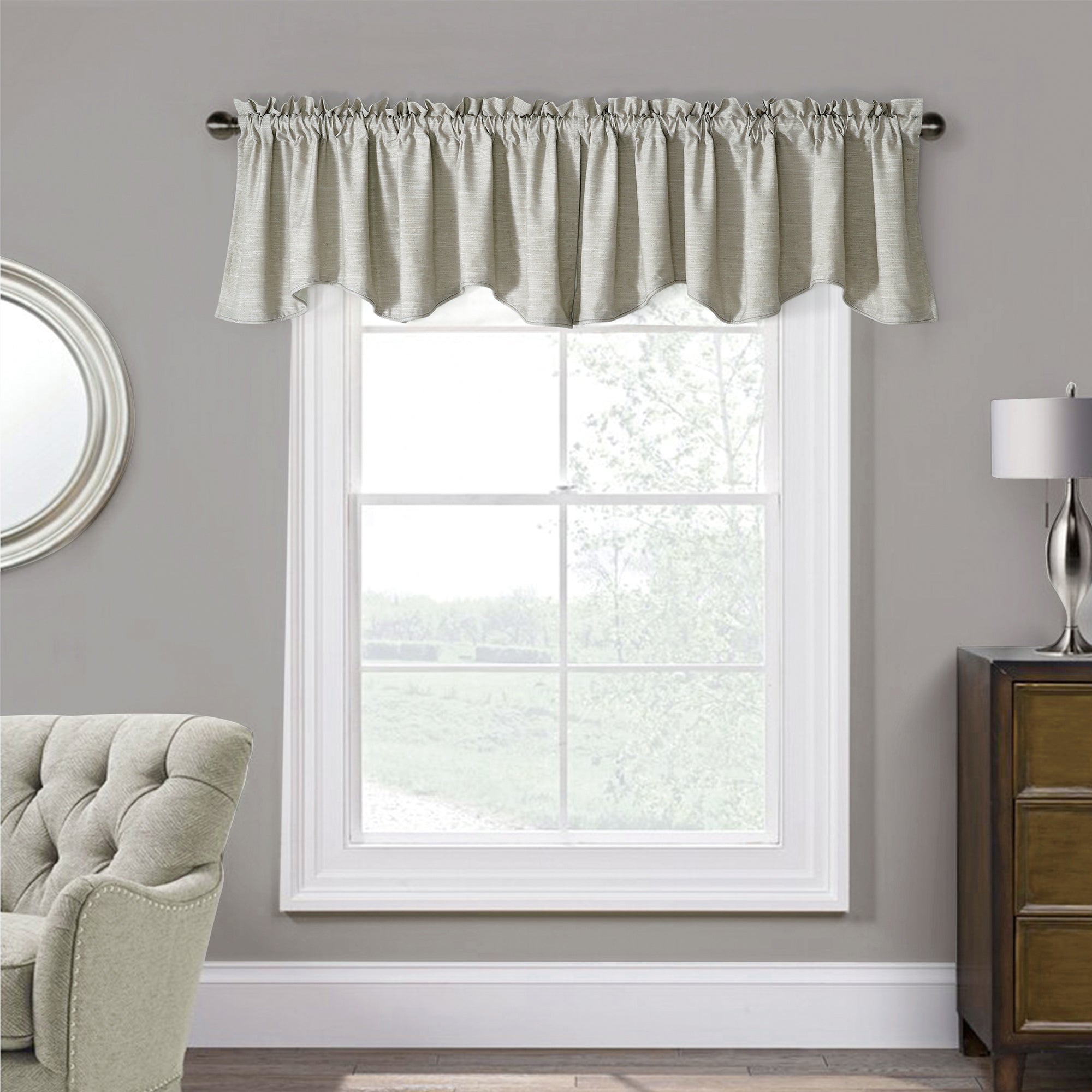 Bedford Linen Blended Valance - Set of 2 (60"x19")