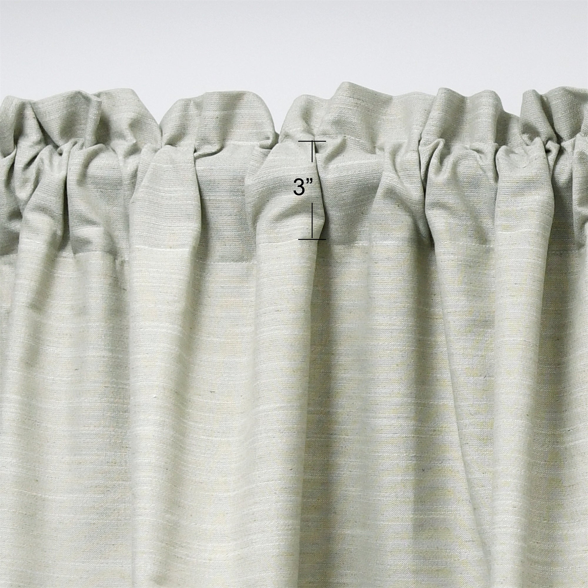 Bedford Linen Blended Valance - Set of 2 (60"x19")