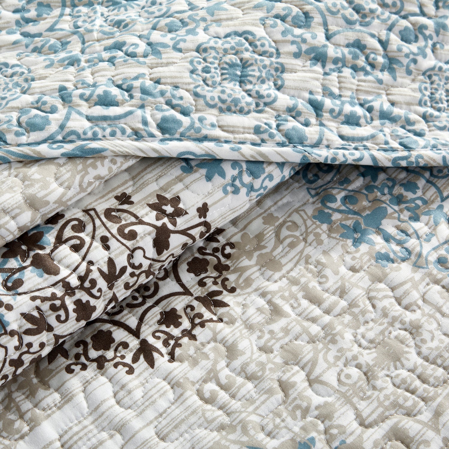 6 Piece Marina MDLN Printed Microfiber Quilts Set