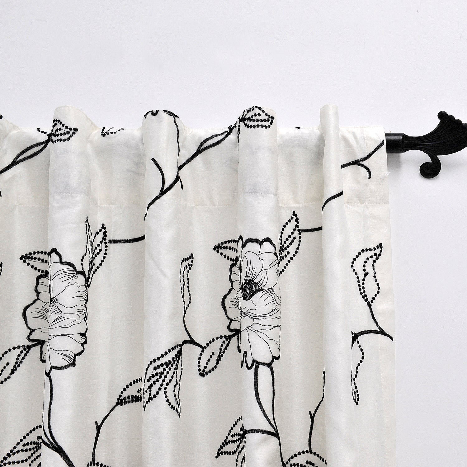 Magnolia Embroidered Curtain - Set of 2 (54"x96")