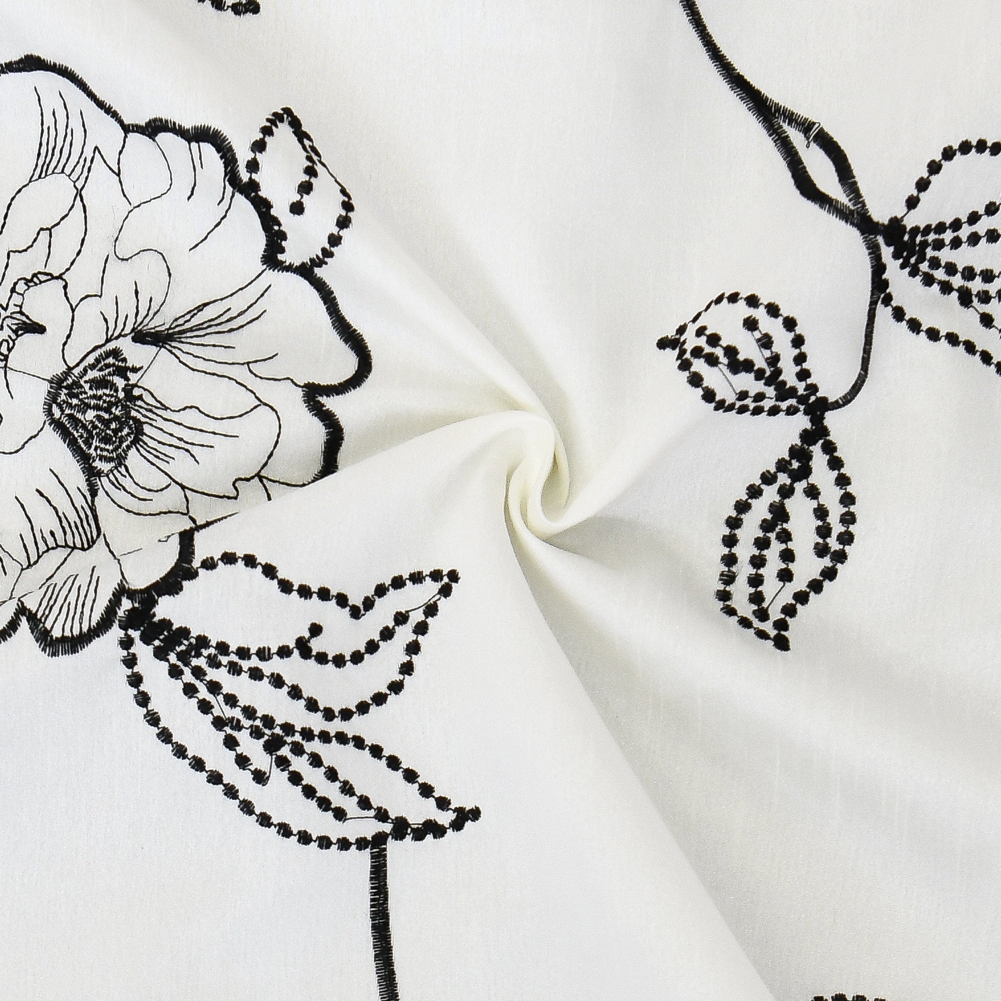 Magnolia Embroidered Curtain - Set of 2 (54"x96")
