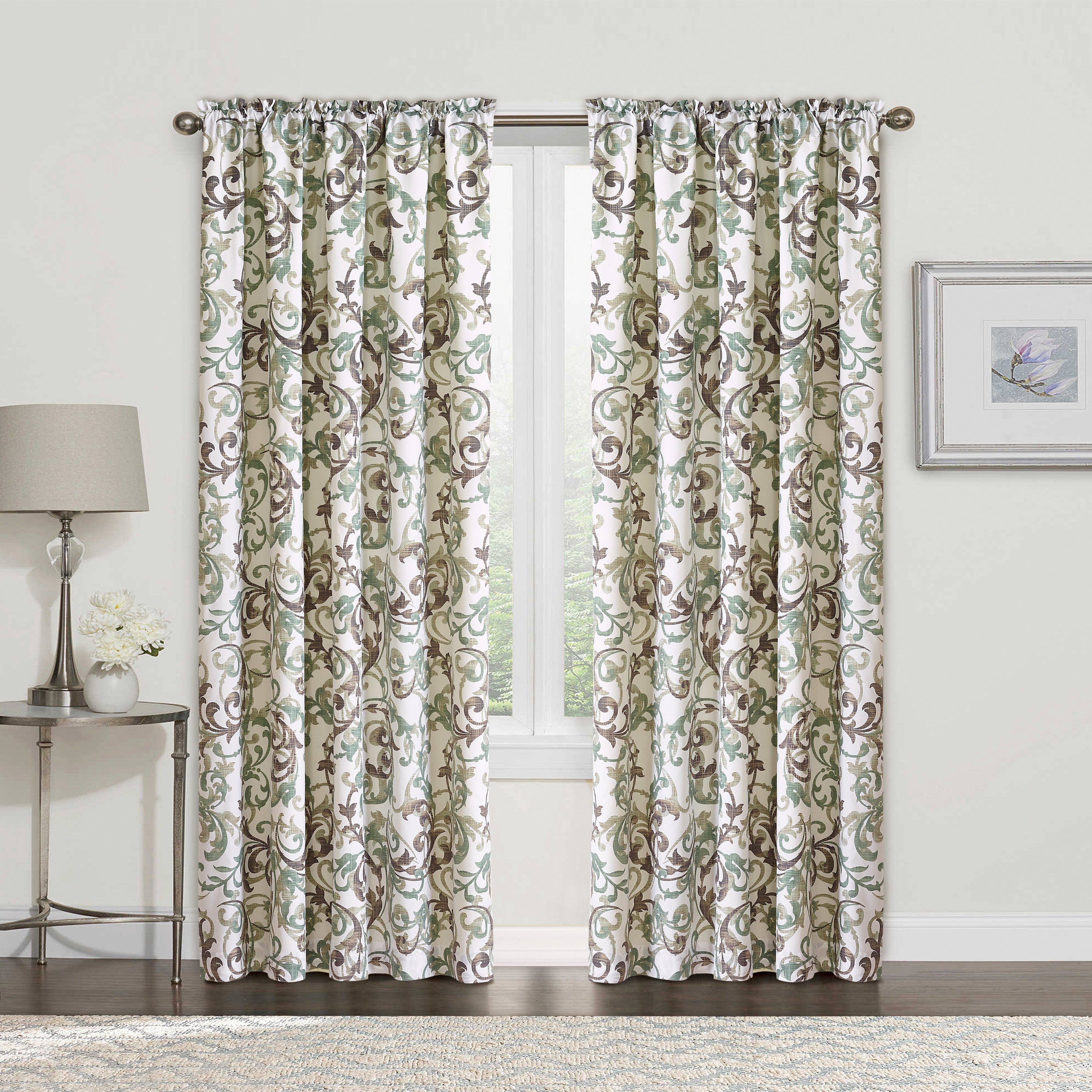 Ravello Scroll Curtain - Set of 2