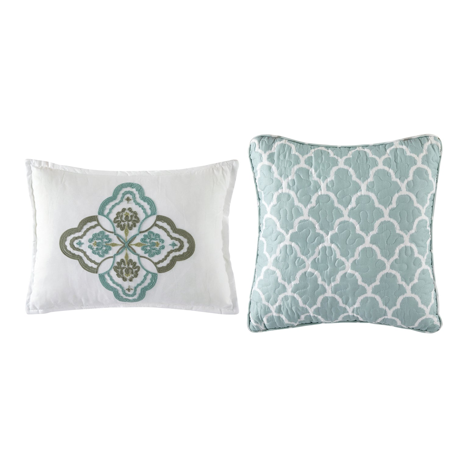 5 Piece Tivoli Ikat Printed Microfiber Quilts Set