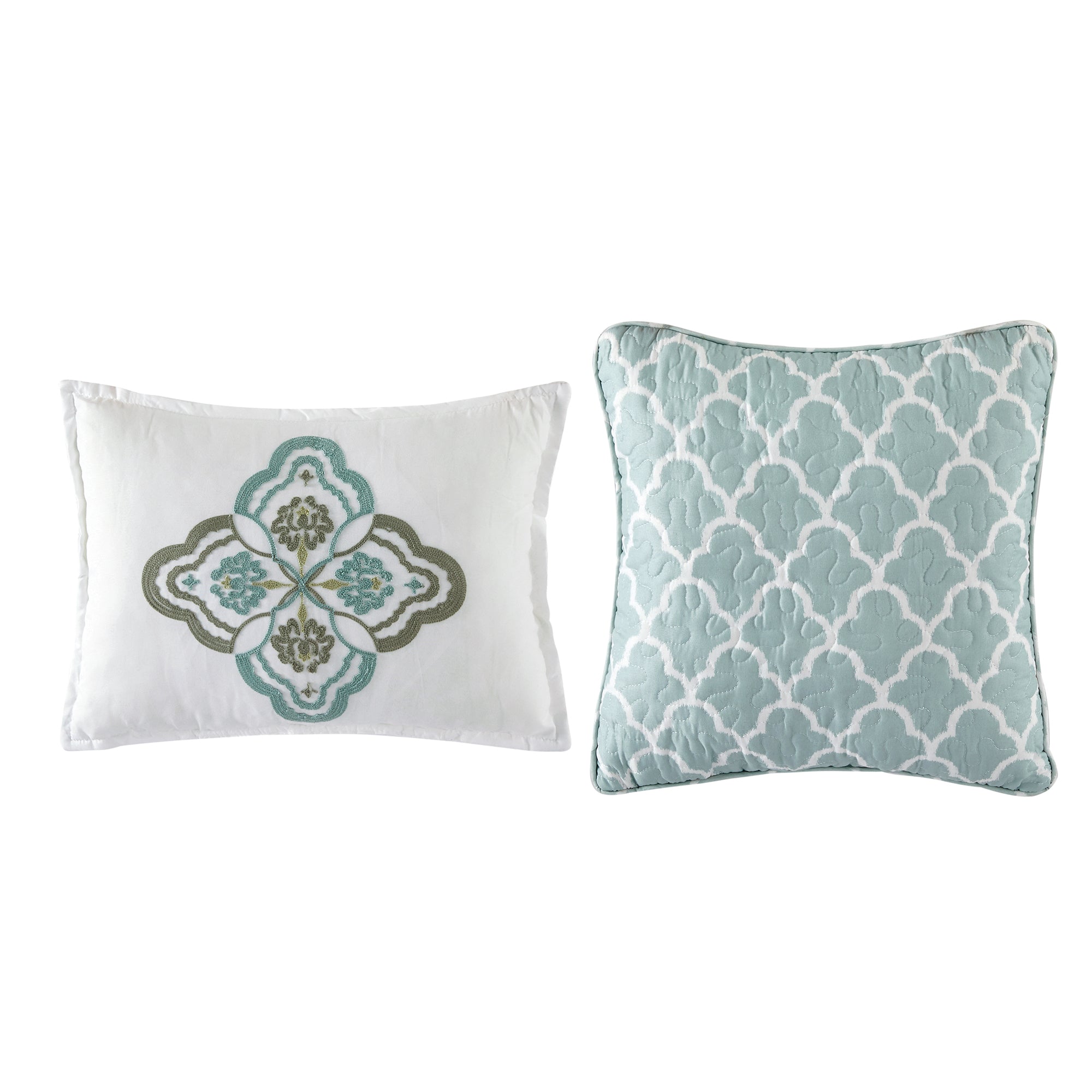 5 Piece Tivoli Ikat Printed Microfiber Quilts Set