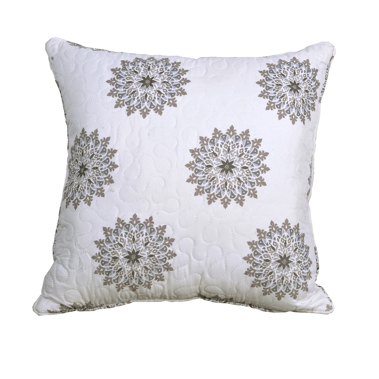 5 Piece Tribal Medallion Printed Microfiber Quilt Bedspread Set