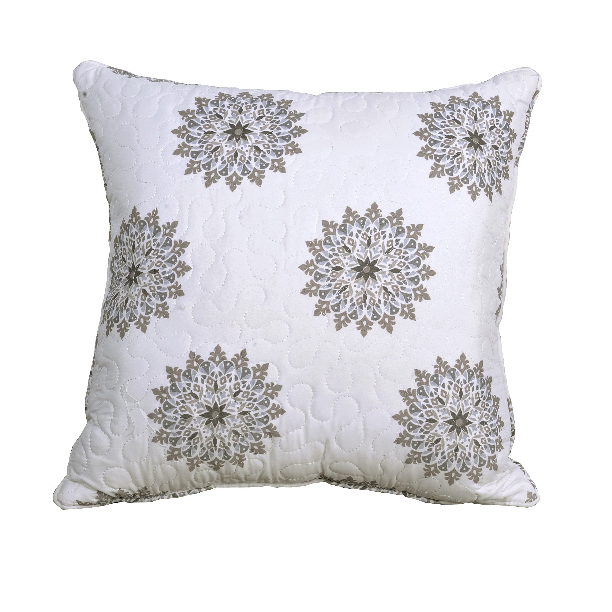 5 Piece Tribal Medallion Printed Microfiber Quilt Bedspread Set