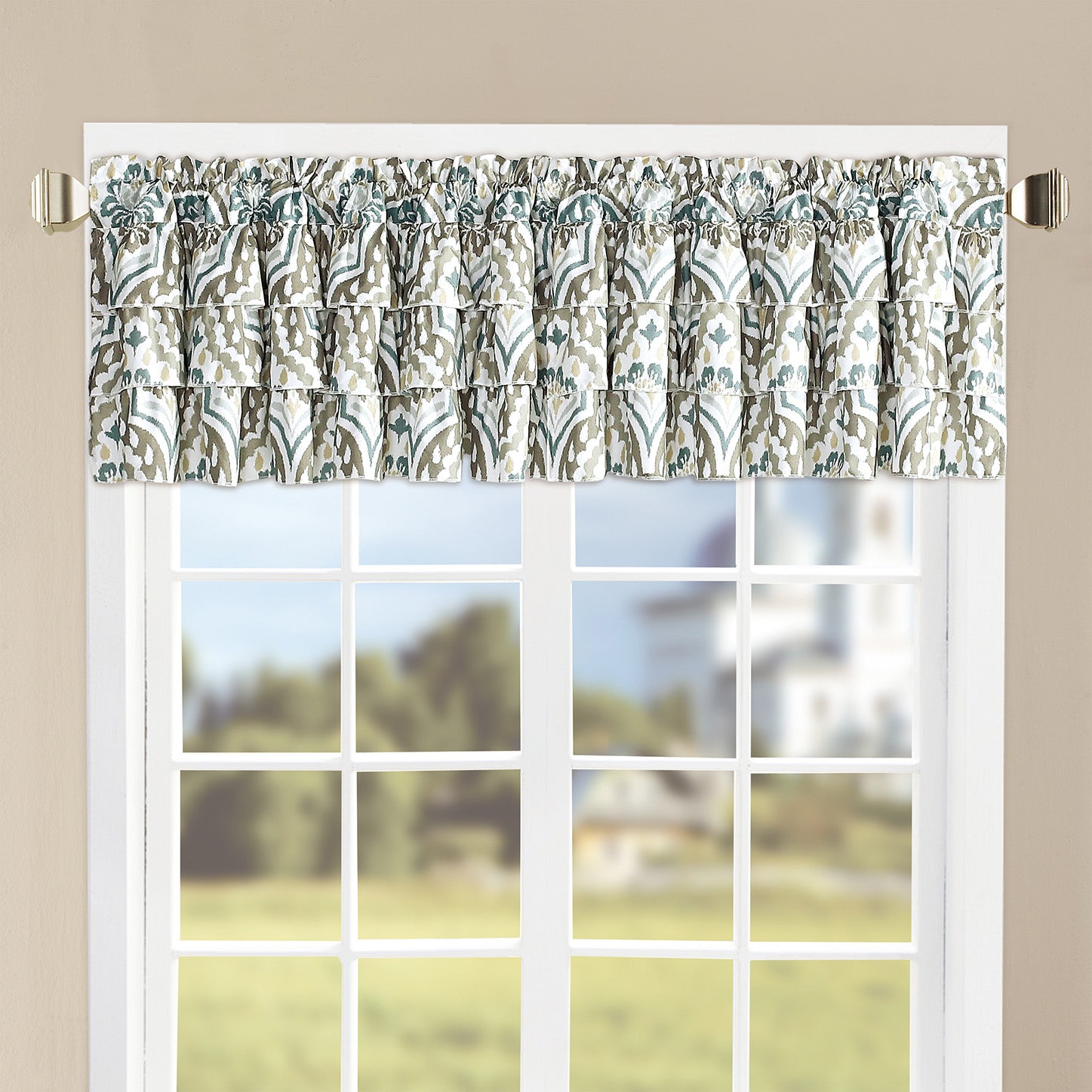 Tivoli Ikat Valance - Set of 2 (52"x18")