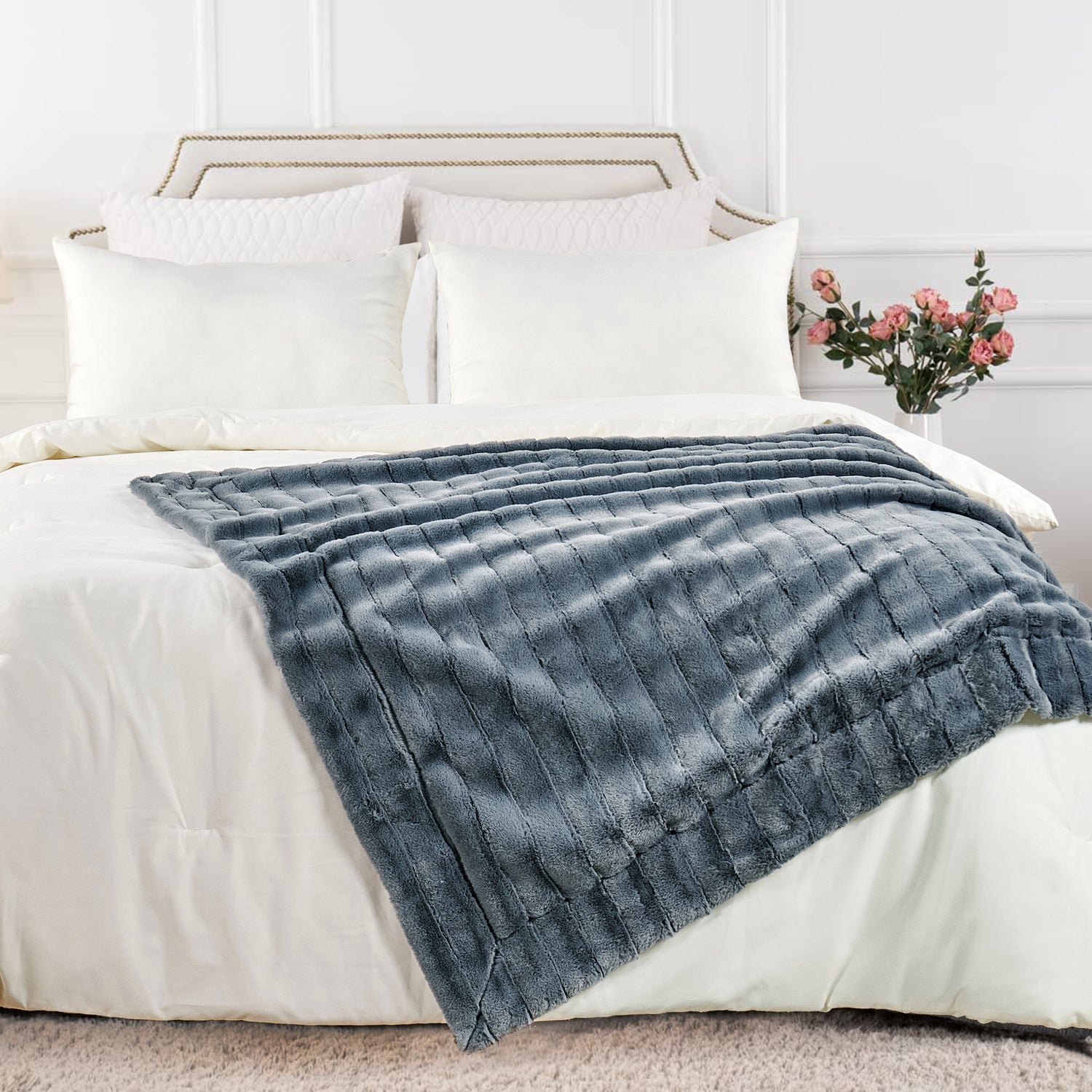 Willow Fur Throw Blanket (50"x60")