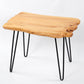 Cedar Roots Stool Side Table with Hairpin Legs