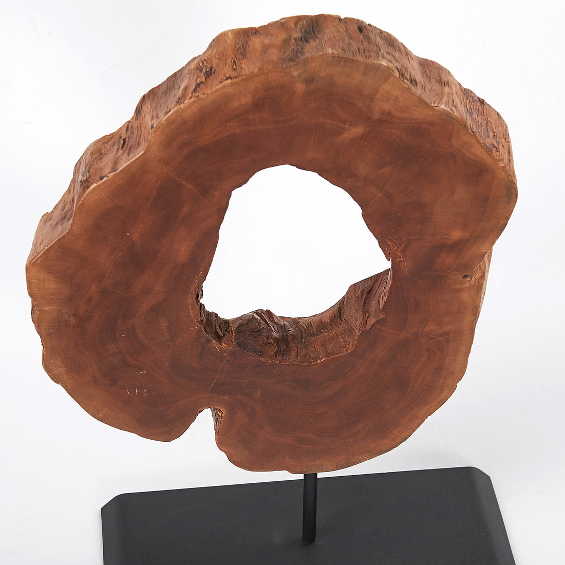 Lychee Wood Art Sculpture (13.8" x 17.7" x 2")