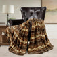 Animal Double Sided Faux Fur Throw Blanket