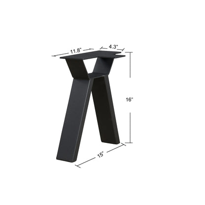 A Type Heavy Duty Black Table Leg